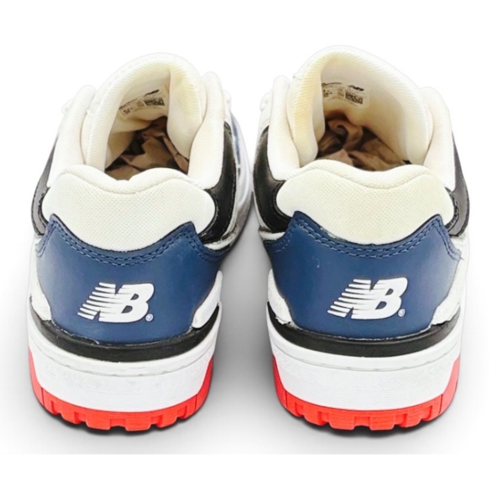 New Balance 550 Big Kids Size 6 White Navy Red Leather Basketball Shoes GSB550CN - Picture 4 of 10